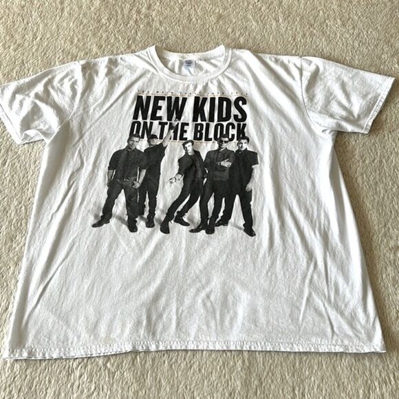 New Kids On The Block tour short sleeve shirt white size 2x - Picture 4 of 16